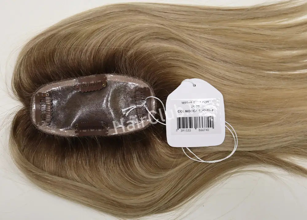 Zara Medium Human Hair Topper Mocca Rooted B Toppers