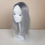 Long Rooted Silver Madison Wig No Fringe