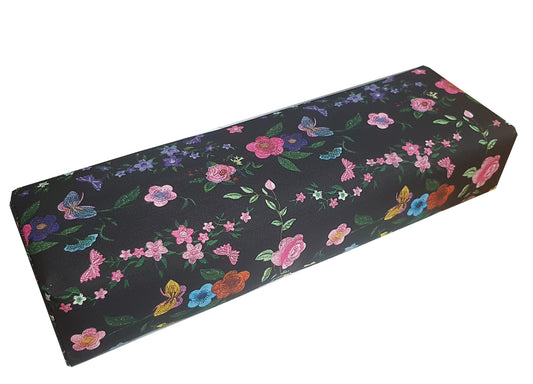 Manicure Cushion Black Flowers