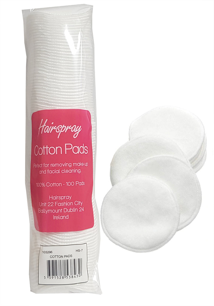 100 Cotton Pads – HairsprayBuyOnline