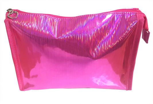 Metalic Dark Pink Cosmetic Bag