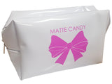 Matte Candy Cosmetic Bag White