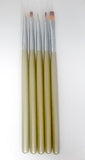 Gel Nail Brush Set 5 Pieces Gold Handle