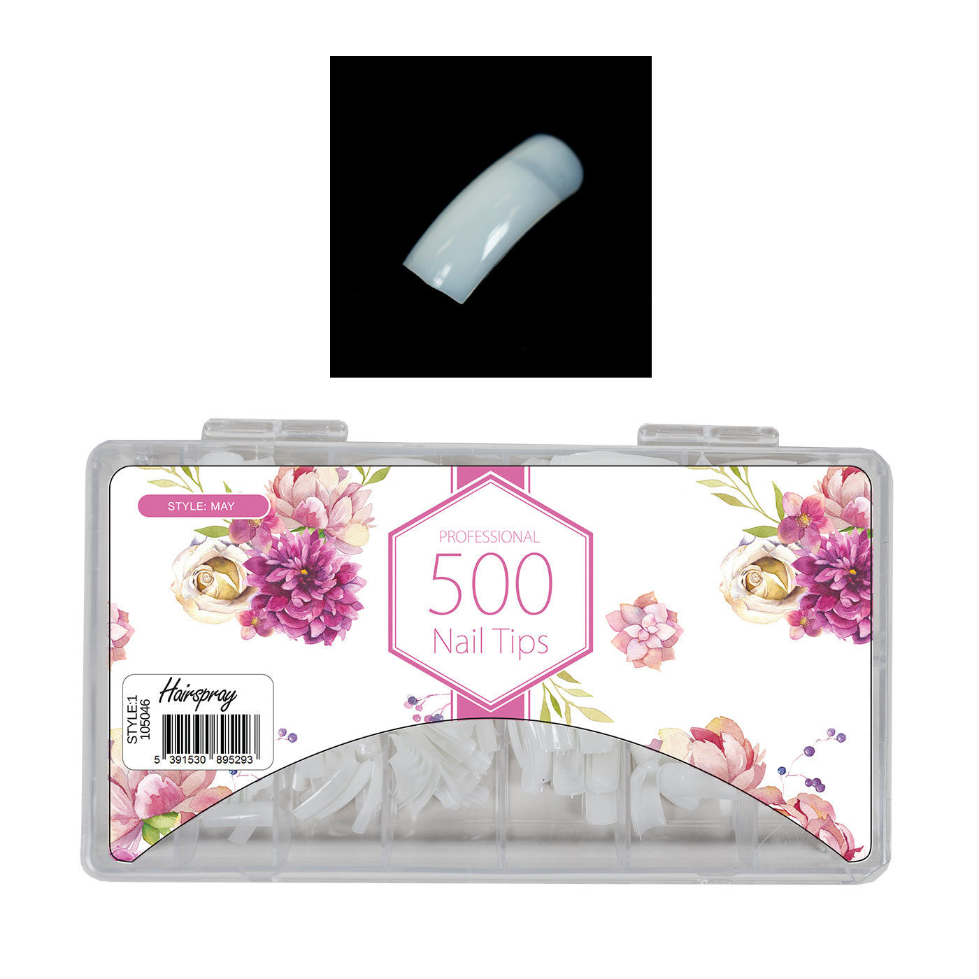 HS 500 Professional Nail Tips (No Glue Included)