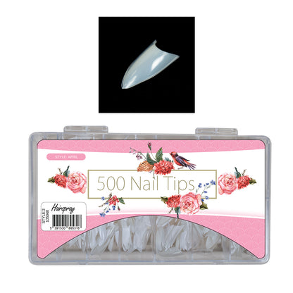 HS 500 Professional Nail Tips (No Glue Included)