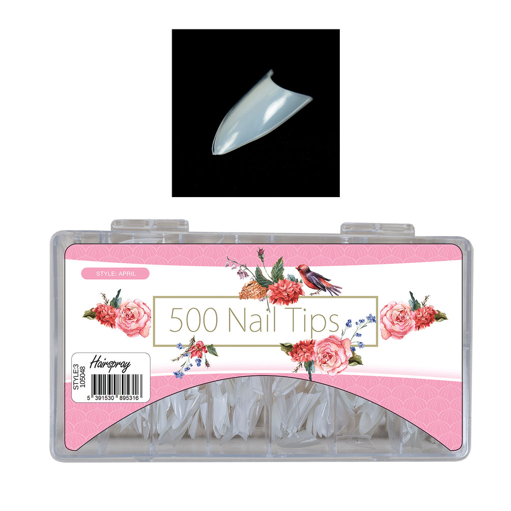 HS 500 Professional Nail Tips (No Glue Included)
