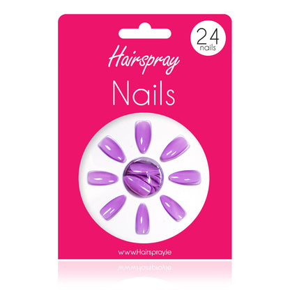 Hairspray 24 Stiletto Nails (No Glue Included)