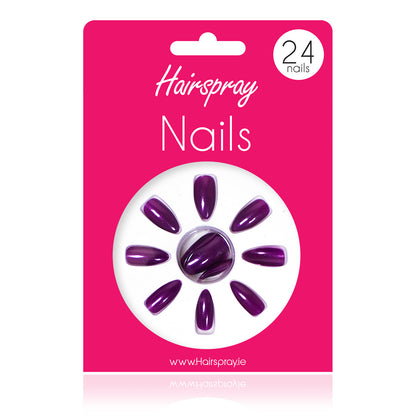 Hairspray 24 Stiletto Nails (No Glue Included)