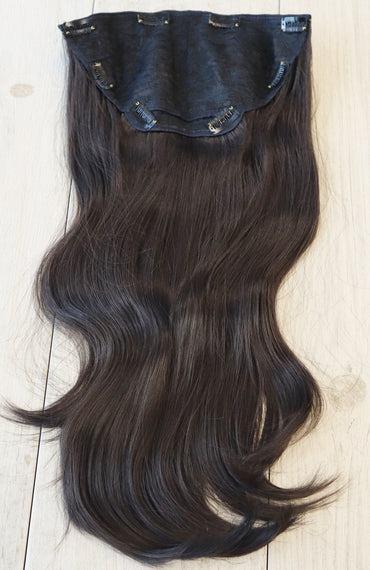 4 Dark Brown - Bardo Long Layered Clip-in Extensions