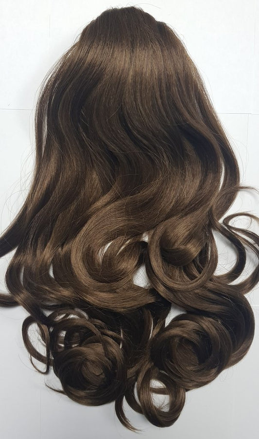 8 NEUTRAL LIGHT BROWN Vogue Clip-on Ponytails