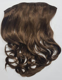 8 NEUTRAL LIGHT BROWN Hairspray Clip-in Extensions Wavy
