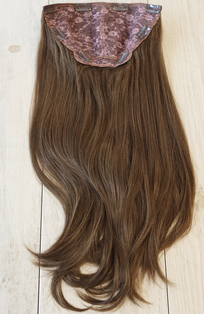 8 Neutral Light Brown - Bardo Long Layered Clip-in Extensions