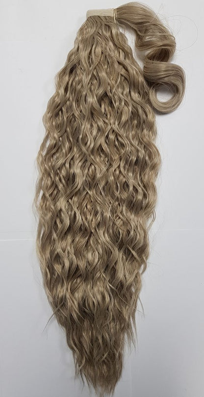Biscuit Blonde Spiral Curl Ponytail 28inch