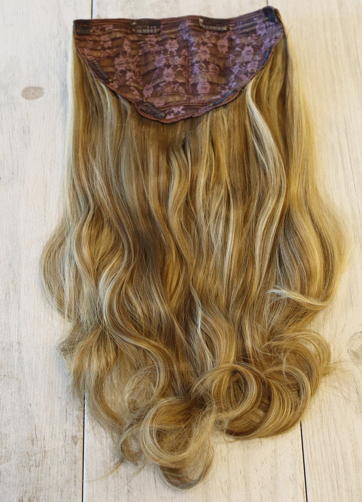 Chocolate Blonde Moroccan Extra Long Wavy Clip-in