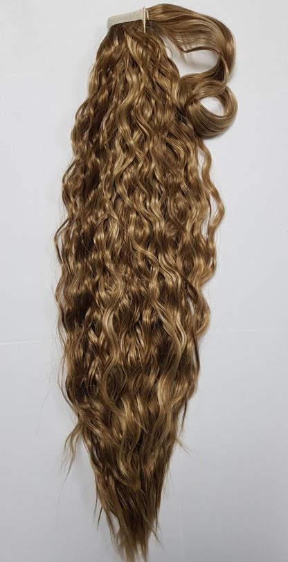 Chocolate Blonde Spiral Curl Ponytail 28inch