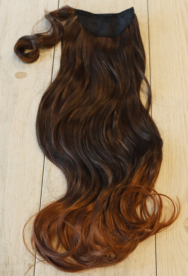 Ginger Brown Grande Wavy Ponytail 28inch