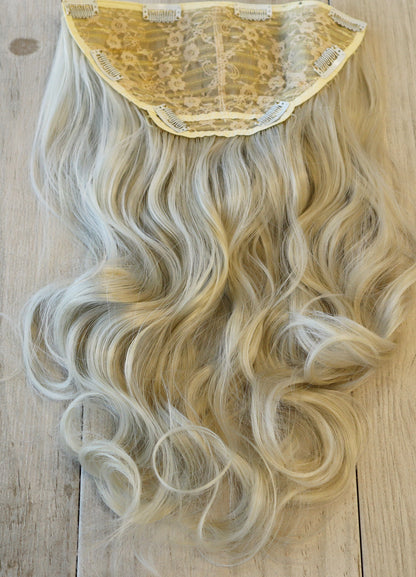 Light Ash Blonde Moroccan Extra Long Wavy Clip-in