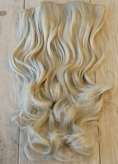 Light Ash Blonde Moroccan Extra Long Wavy Clip-in