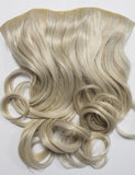 LIGHT ASH BLONDE Hairspray Clip-in Extensions Wavy