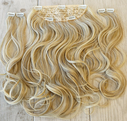 Light Gold Blonde Kate 3 Piece Wavy Clip-in 22inch