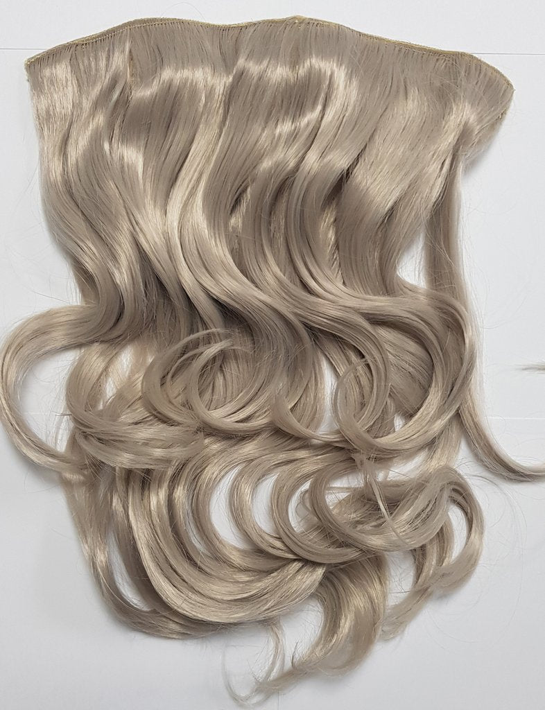 Silver Ice Hairspray Clip-in Extensions Wavy
