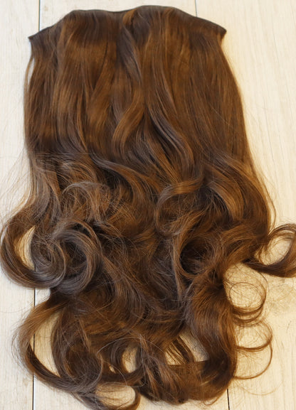 Warm Brown Moroccan Extra Long Wavy Clip-in