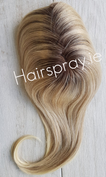 Light Blond Mix Rooted Zeta Hair Topper