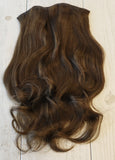 8 Neutral Light Brown Moroccan Extra Long Wavy Clip-in