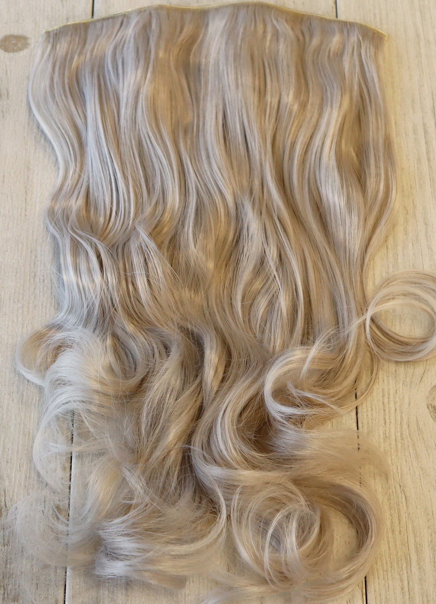 Silver Ice Moroccan Extra Long Wavy Clip-in